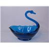 Image 3 : Blue Glass Swan Dish