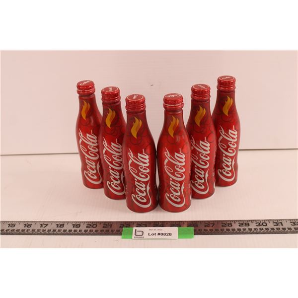 (6) Unopened Olympics Collectors Coca-Cola Bottles