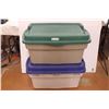 Image 1 : *(2) Large Storage Tubs with Lids