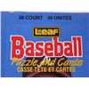 Image 2 : (2) Leaf Baseball Cards - (36 Count - Puzzle & Cards - unopened)