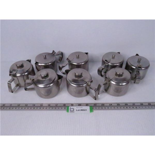 (8) Stainless Steel Tea Pots