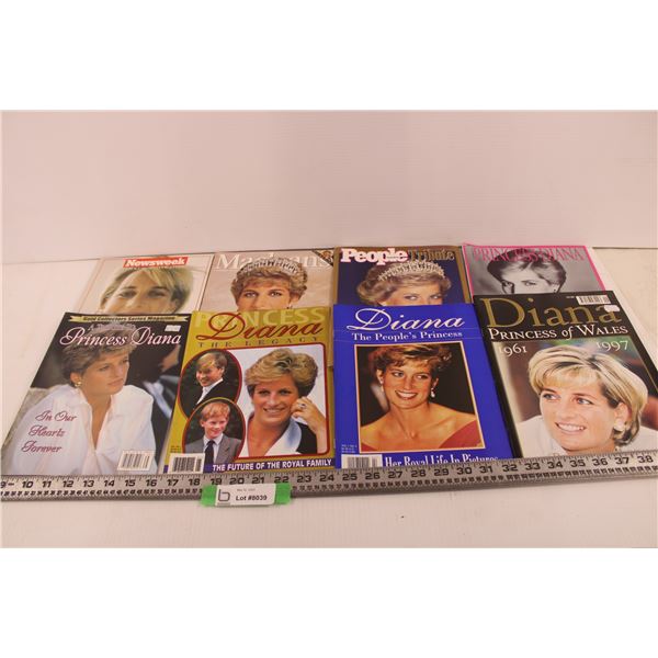 (8) Princess Diana Magazines