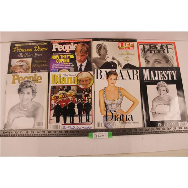 (8) Princess Diana Magazines