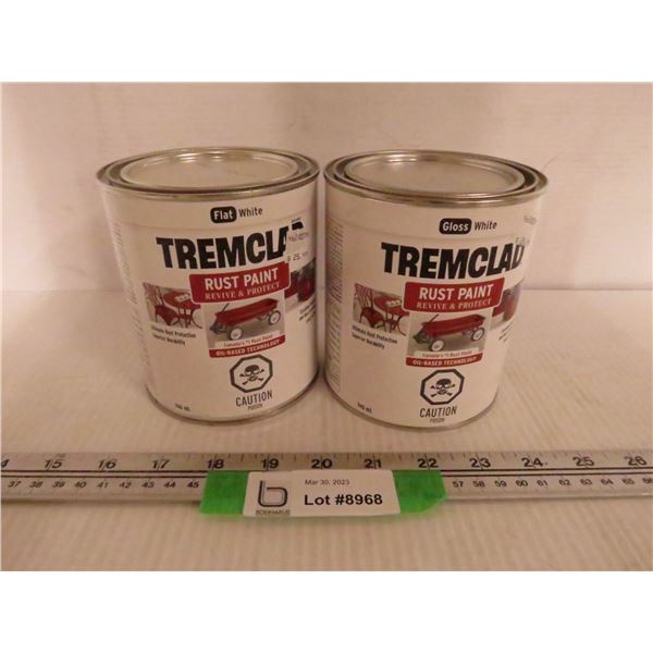 (2) TremClad 946ml White Rust Paint (Cannot Ship)