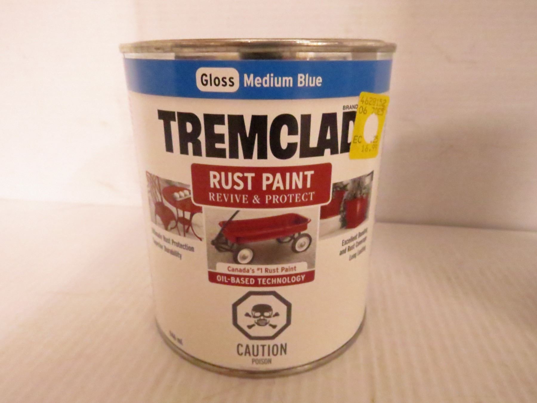 (1) Tremclad Blue Gloss Rust Paint - (1) Tremclad High Gloss White Rust ...