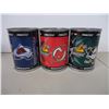 Image 4 : Diet Coke Plastic Case,(5) Pinnacle Hockey Tins (empty)