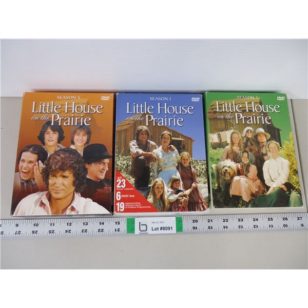 Seasons 1, 3, and 5 of Little House on the Prairie