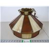 Image 1 : *Stained Glass Hanging Light Fixture Approx. 17" across,11"high