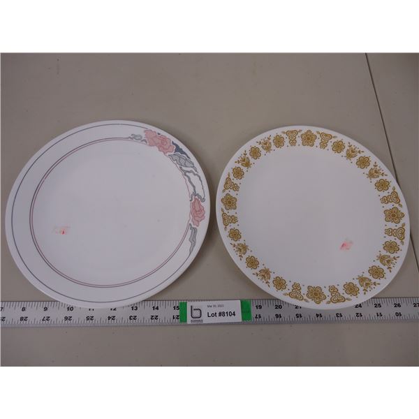 (1) Corelle Butterfly Gold and (1) Corelle Plate