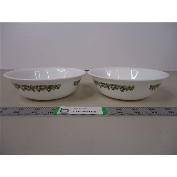 (2) Corelle Spring Blossom Cereal/Salad Bowls