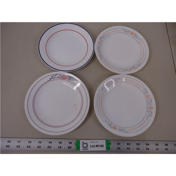 (2) Corelle Apricot Grove and (2) other Corelle Saucers