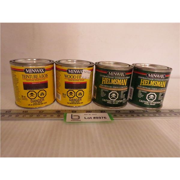 (2) Minwax Wood Finish (ebony 236ml) - (2) Minwax (semi gloss clear 236ml)