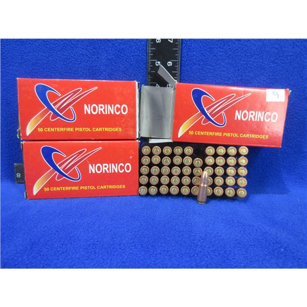 7.62X25 85gr FMJ Norinco Cartridges - 3 Boxes of 50