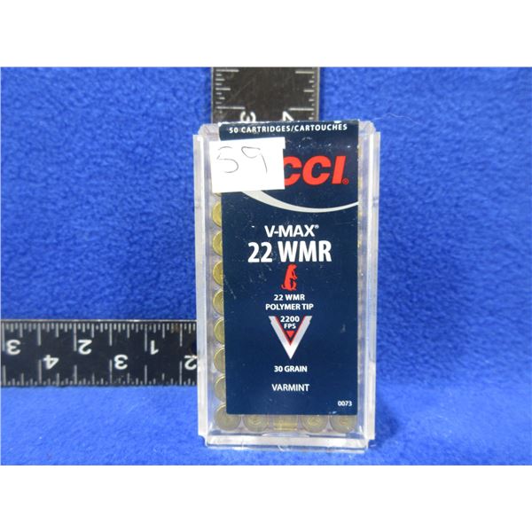22 WMR 30gr CCI V-Max Varmint Cartridges