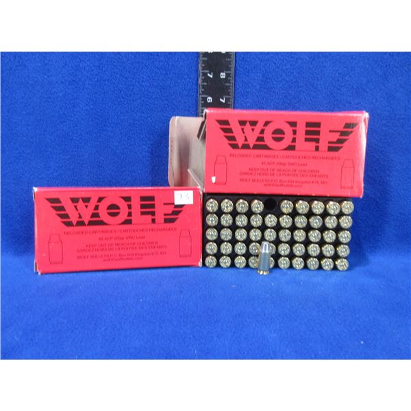 45 ACP 200gr SWC Lead Factory Reloads by Wolf