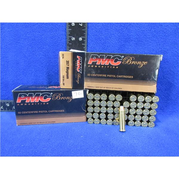 357 Magnum 158gr JSP PMC Bronze Pistol Cartridges