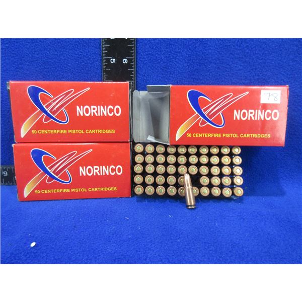7.62X25 85gr FMJ Norinco Cartridges - 3 Boxes of 50