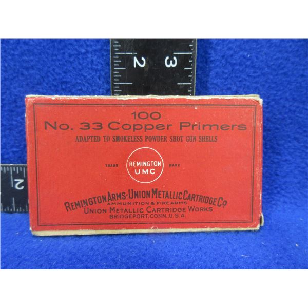Collector Ammo - No. 33 Copper Primers Remington UMC