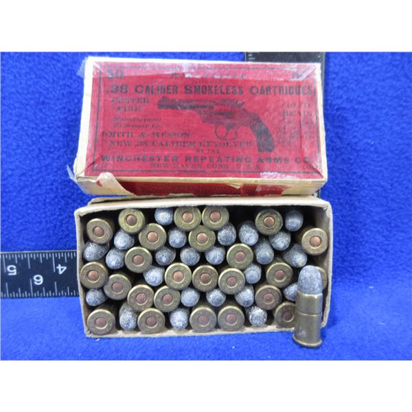 Collector Ammo - 38 Cal. S &W Winchester CF Cartridges