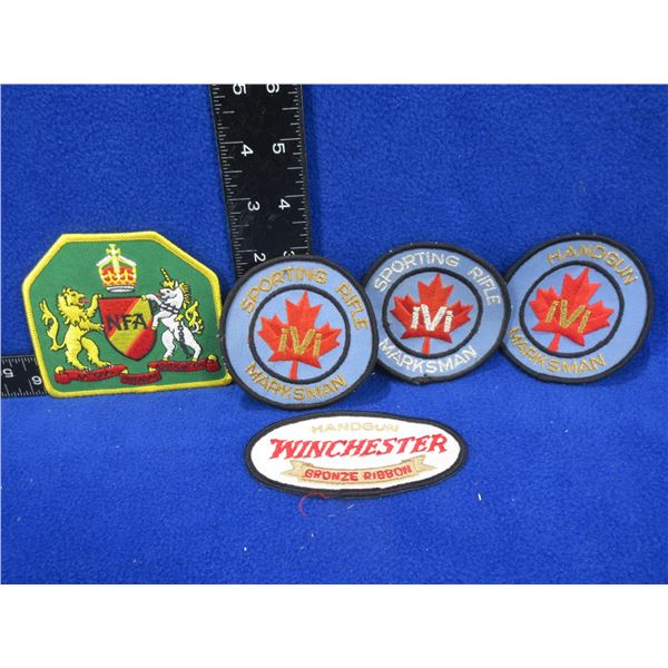 5 Patches - Winchester, NFA, Handgun and 2 Sporting Rifle
