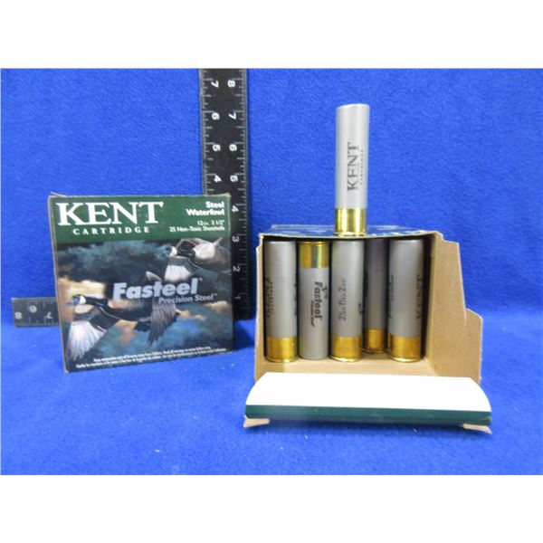 12 Ga 3 1/2" 2 Shot Kent Fasteel Shotshells - 2 Boxes of 25