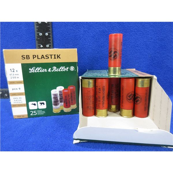12 Ga 2 5/8" 00 Buck Sellier & Bellot Shotshells