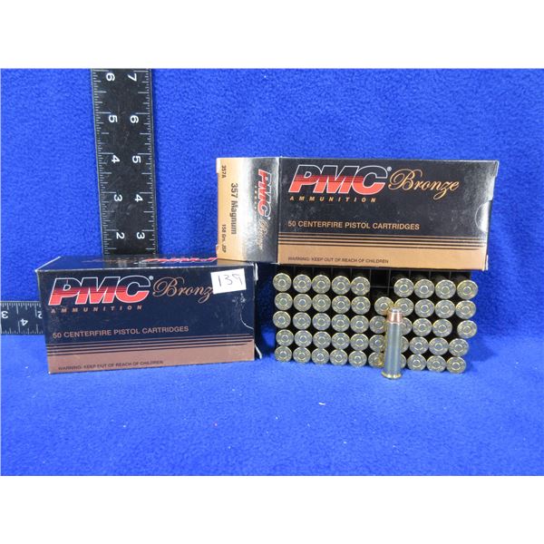 357 Magnum 158gr JSP PMC Bronze Pistol Cartridges