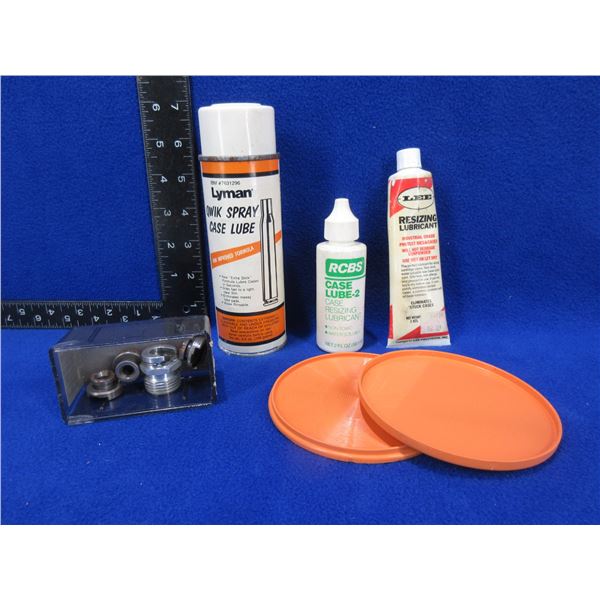 Lot of Misc. - 3 RCBS Shell Holders, Case Lube, Primer Tray