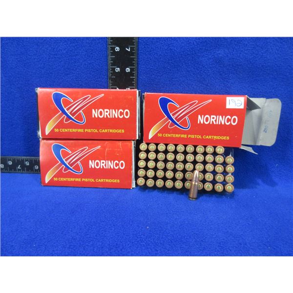 7.62X25 85gr FMJ Norinco Cartridges - 3 Boxes of 50