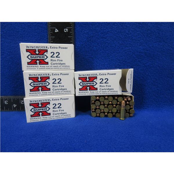 22 LR 40gr Winchester SuperX Cartridges - 4 Boxes of 50