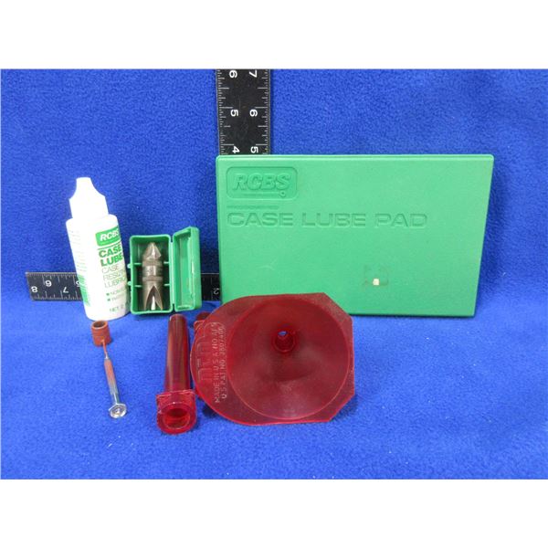 Lot of Misc. - RCBS Burring Tool 09349, Case Lube Pad