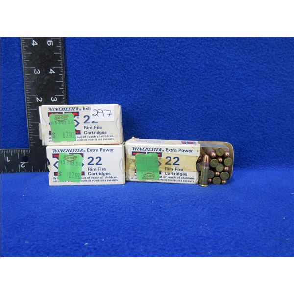 22 LR 40gr Winchester SuperX Cartridges - 3 Boxes of 50