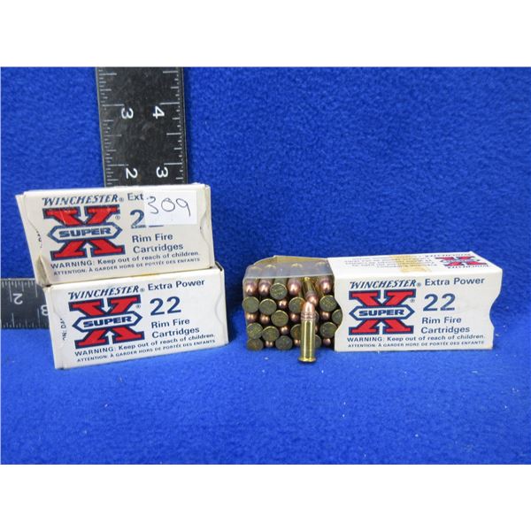 22 Long 29gr Winchester SuperX Cartridges - 3 Boxes of 50