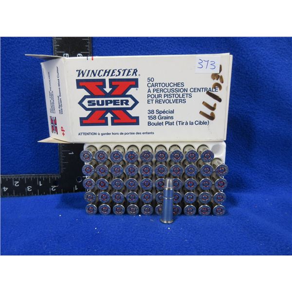 38 Spl 158gr Semi-Wad Cutter Win. SuperX Cartridges