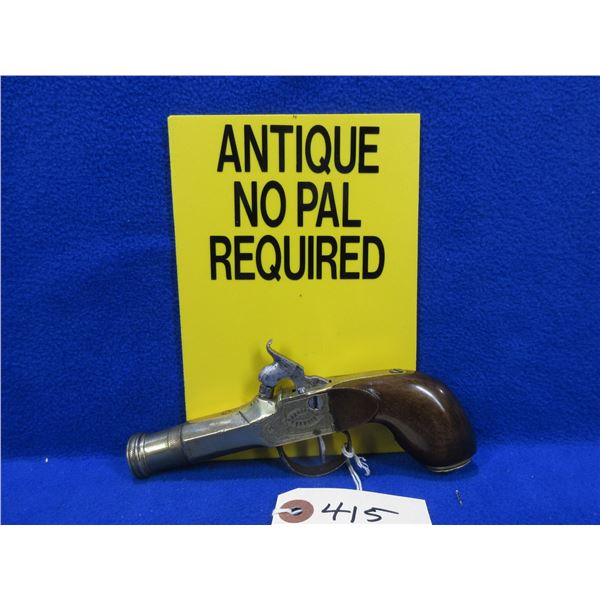 No PAL Required - Single Shot Cap & Ball Pistol in Approx. 54 Cal.