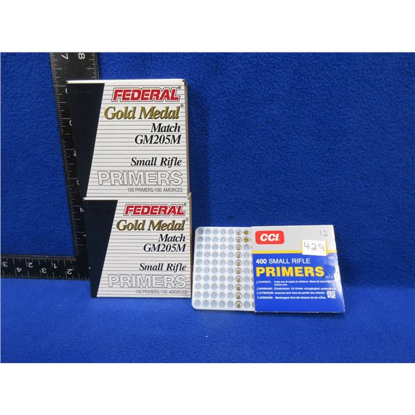 Federal and CCI Small Rifle Primers