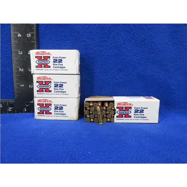 22 LR 37gr Winchester SuperX Cartridges - 4 Boxes of 50