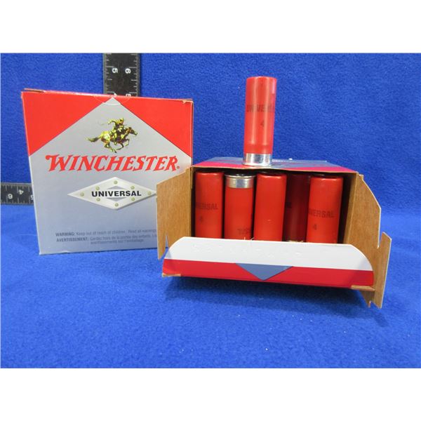 12 Ga 2 3/4" 4 Shot Winchester Universal Shotshells
