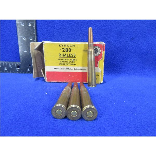 Collector Ammo - 280 Rimless Kynoch Nitro Cartridges