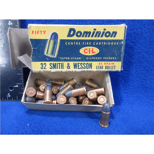 Collector Ammo - 32 S&W CF CIL Dominion Cartridges