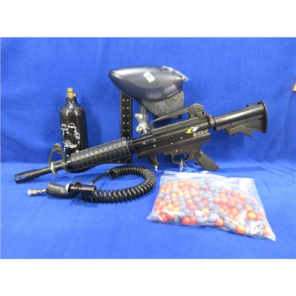 Armotech SIM-4 Paintball Rifle with Accessories and Box