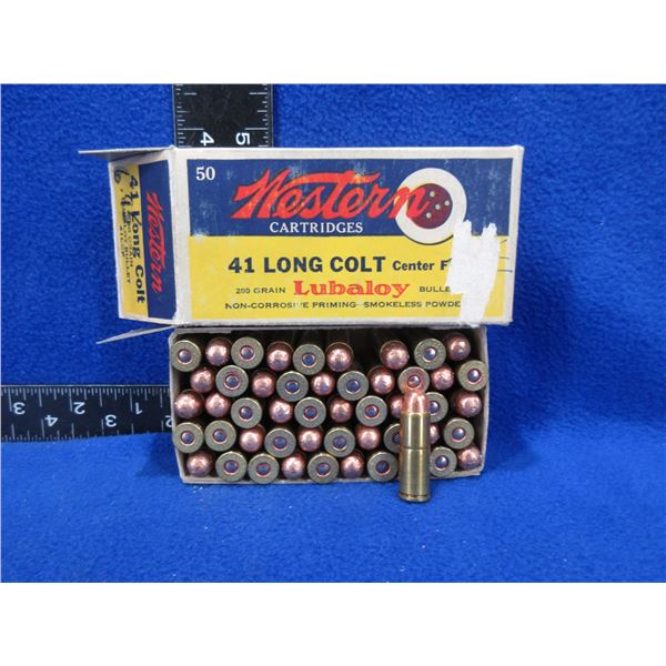 Collector Ammo - 41 Long Colt Western Lubaloy Cartridges