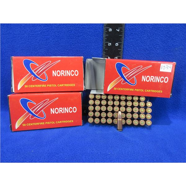 7.62X25 85gr FMJ Norinco Cartridges - 3 Boxes of 50