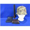 Image 1 : Lot of Misc. - Goose Call, Camo/Orange Hat, Recoil Pad