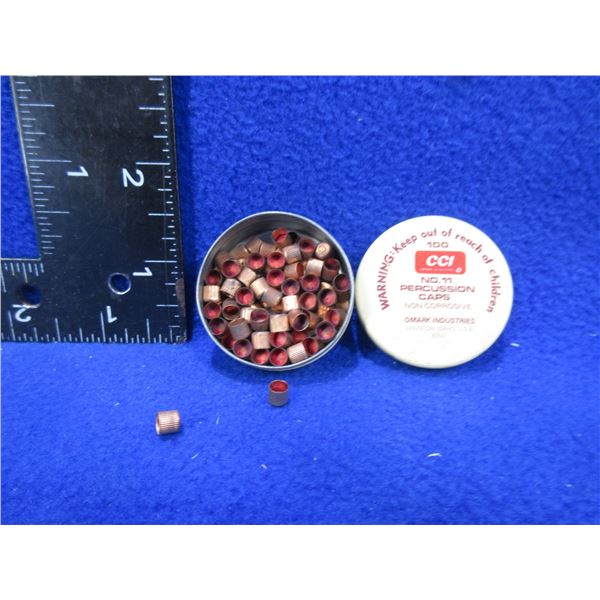 CCI No. 11 Percussion Caps - Tin is Approx. 2/3 Full