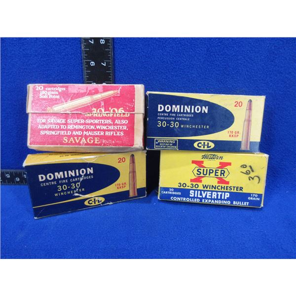 4 Empty Collector Ammo Boxes