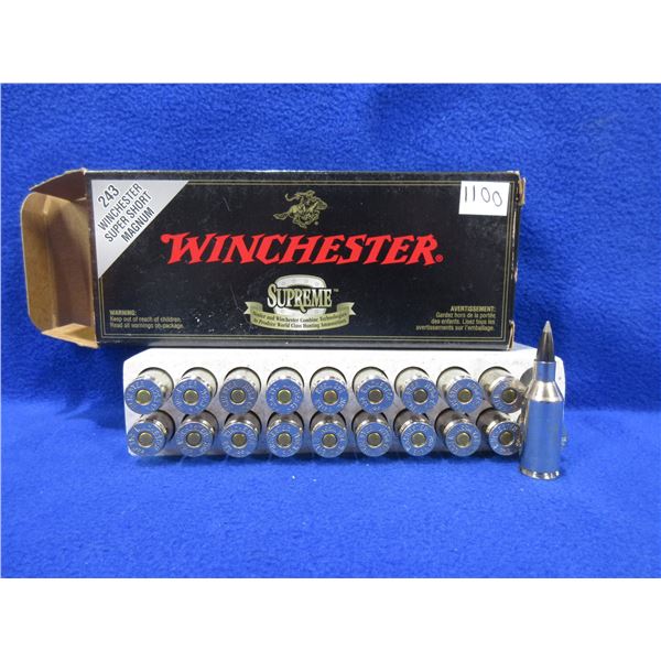243 WSSM 95gr Winchester Ballistic Silvertip Cartridges