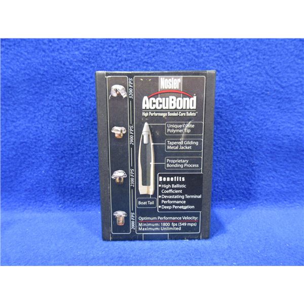 338 Cal .338" 180gr Spitzer Nosler Accubond Bullets