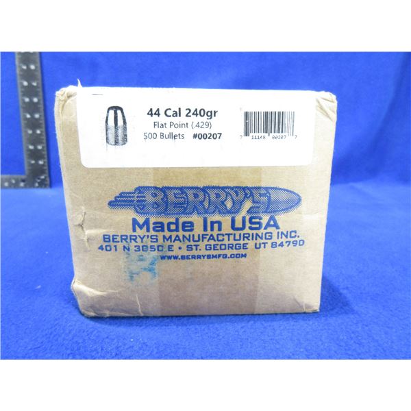 44 Cal. .429" 240gr FP Bullets by Berry's Bullets