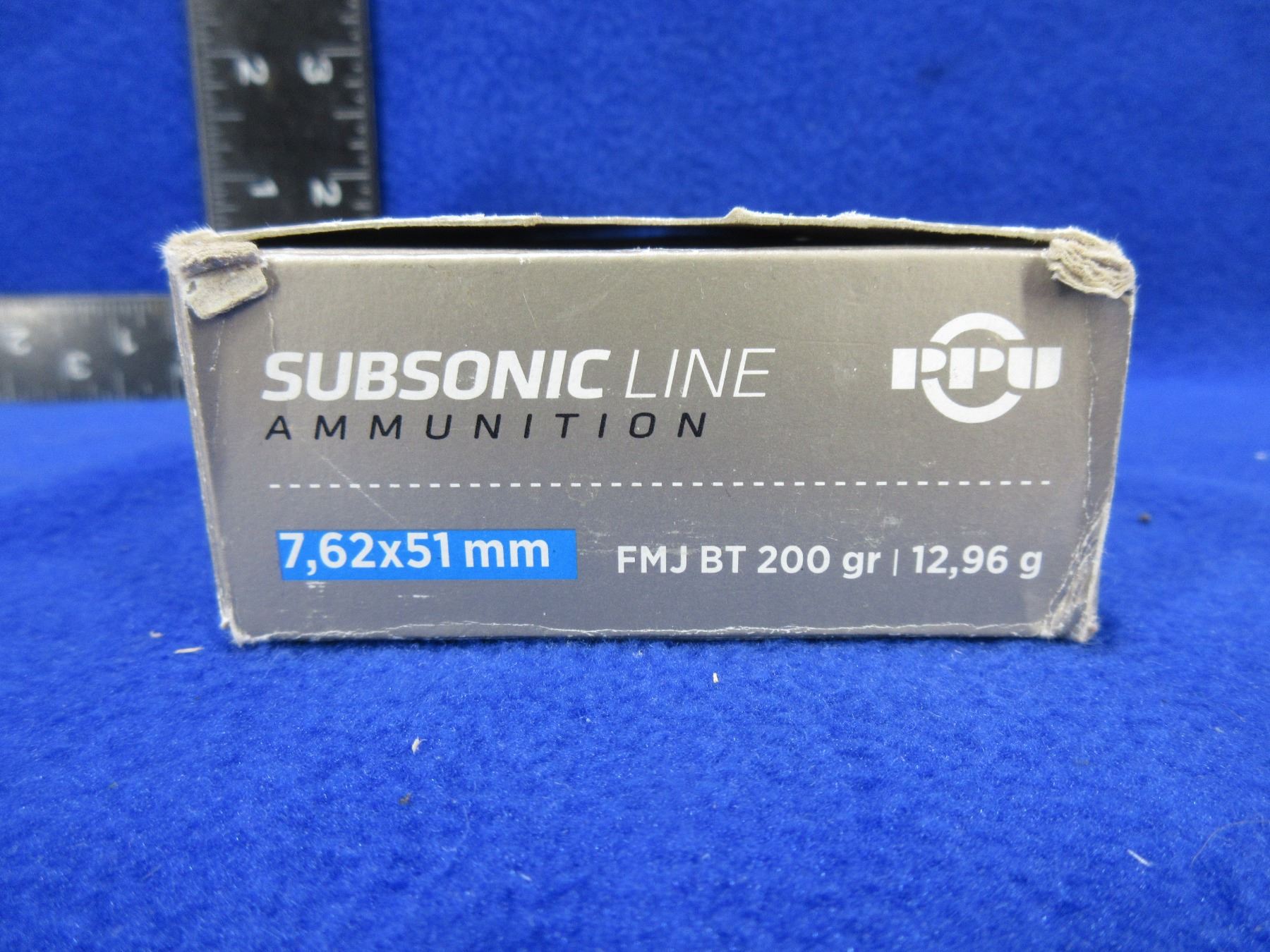 7.62X51MM 200gr FMJ BT PPU Subsonic Line Cartridges